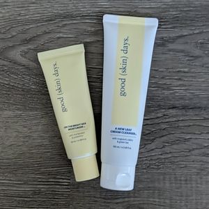 Good skin days cleanser and moisturizer